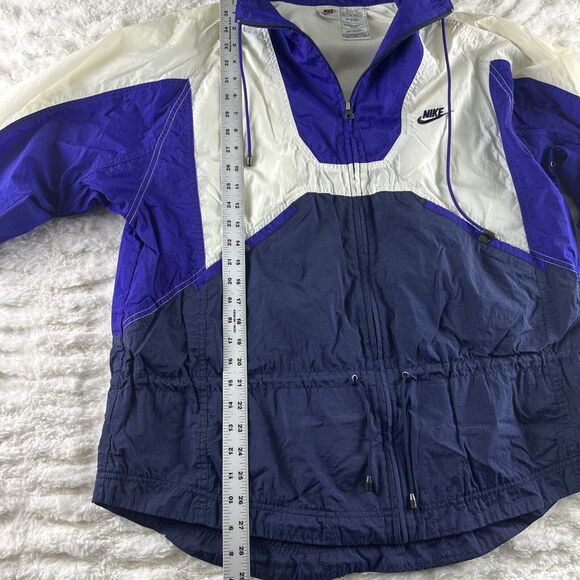 Nike‎ Vintage 90s Jacket Womens Medium Windbreaker Colorblock Full Zip - Picture 4 of 16